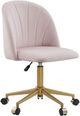 Linon Abigail Blush Pink Desk Chair-0
