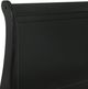 Elements International Louis Philippe Black Twin Sleigh Bed-4