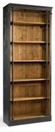 Magnolia Home by Joanna Gaines Ellory Brown/Matte Black Bookcase and Ladder-2