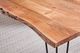 Coaster® Sherman Natural Acacia Dining Table with Black Metal Legs-3