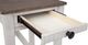 Signature Design by Ashley® Adalane Brown Top Accent Table with White Base-5