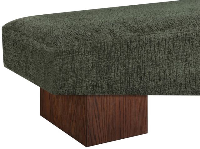 Meridian Furniture Alora Green/Walnut Upholstered Bench-4