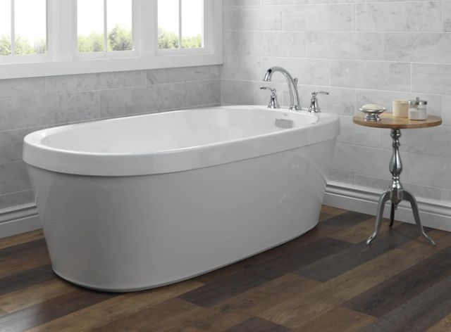 Delta Woodhurst® Chrome Roman Tub Trim-2
