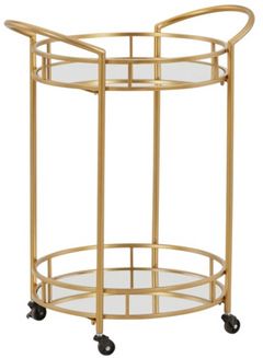 Signature Design by Ashley® Wynora Gold Bar Cart