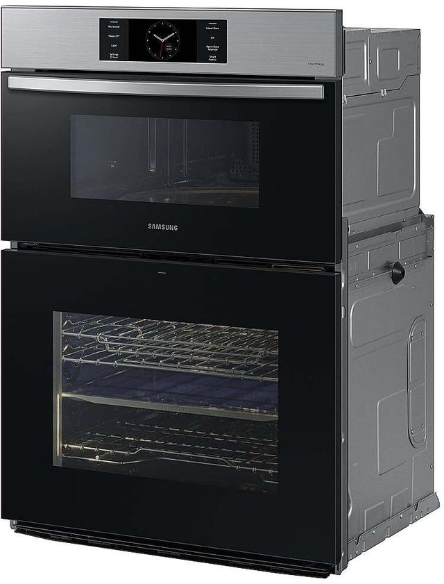 Samsung Bespoke 7 Series 30" Stainless Steel Oven/Micro Combo Electric Wall Oven-1