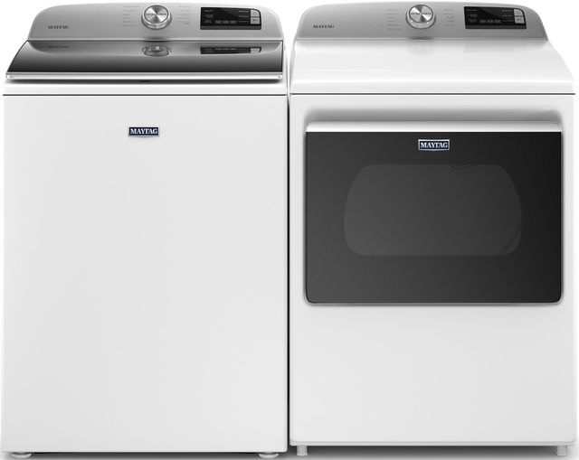 Maytag® 7.4 Cu. Ft. White Front Load Electric Dryer-9