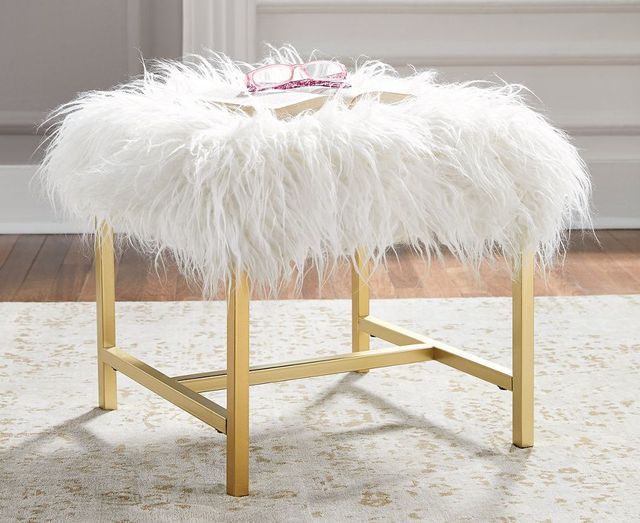 Signature Design by Ashley® Elissa White Stool-1