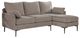 Mazin Furniture Mercury 2-Piece Taupe Reversible Chaise Sofa Sectional-0