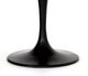 Four Hands Powell White 55" Dining Table with Black Base-1