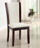 Furniture of America® Manhattan I 2-Piece White/Dark Cherry Side Chair Set-2