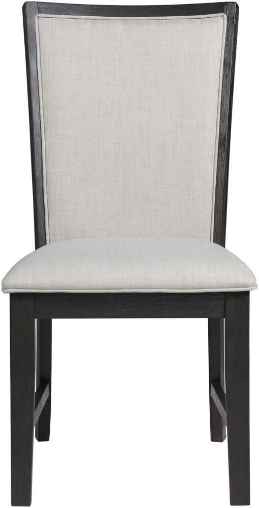 Elements International Grady Black Slat Back Dining Side Chair-1