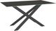 Amisco Customizable Ascencio 60" Rectangular Dining Table with 0.5" Starstone on Glass Top-0