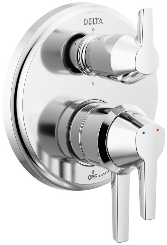 Delta Galeon® 17S Lumicoat® Chrome 6-Setting Integrated Diverter Trim-0