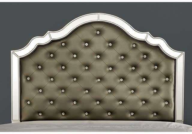 Furniture of America® Eliora Silver California King Bed-1