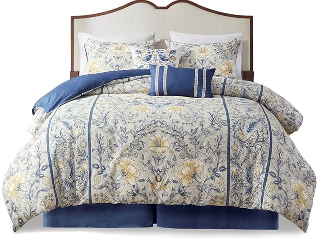 Olliix by Harbor House Livia 6 Pieces Multi King Cotton Comforter Set-0