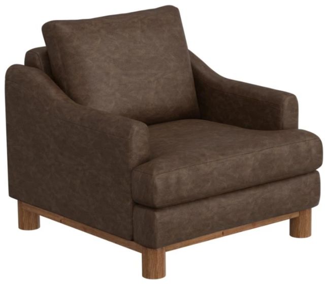 International Furniture Direct Olimpia Brown 39" Arm Chair-0