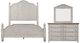 Liberty Furniture Farmhouse Reimagined 3-Piece Antique White/Chestnut King Poster Bed Set-0