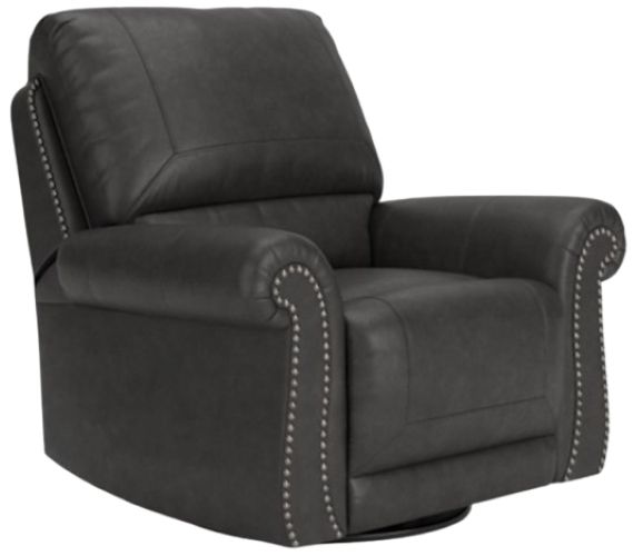 Signature Design by Ashley® Shadsburne Granite Manual Swivel Glider Recliner-0