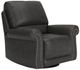 Signature Design by Ashley® Shadsburne Granite Manual Swivel Glider Recliner-0