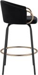 Inspire™ Lavo Black/Aged Gold 26" Counter Stool W/Swivel, Set Of 2-4