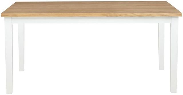 Coaster® Andrews Light Ash/White Rectangular Dining Table-1