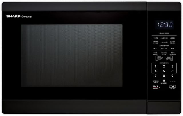 Sharp® 1.4 Cu. Ft. Black Countertop Microwave