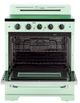 Unique® Appliances Classic Retro 30" Summer Mint Green Slide-In Electric Range-3