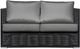 Enclover Chestnut Black/Slate Loveseat-0