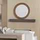 Crestview Collection Bow Brown Wall Mirror-3