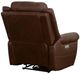 Flexsteel® Oscar Pumpernickel Power Recliner with Power Headrest-4
