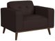 Elements International Destiny Pebble Brown Chair-0