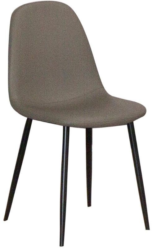 Cramco Leah Matte Black/Mocha Dining Side Chair-0