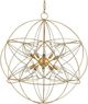 Currey & Company Zenda Contemporary Gold Leaf/Contemporary Silver Leaf Orb Chandelier-0