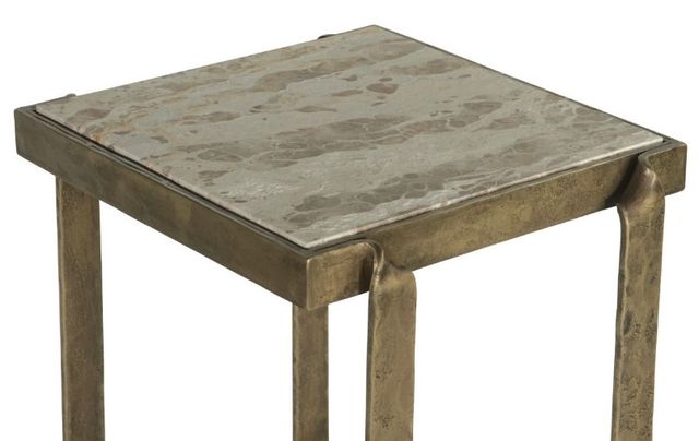 Home Trends & Design Argos Beige Side Table with Antique Brass Base-3