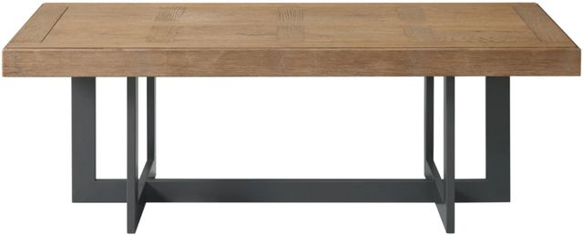 Intercon Eden Rustic Dune Coffee Table with Black Base-1