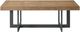 Intercon Eden Rustic Dune Coffee Table with Black Base-1