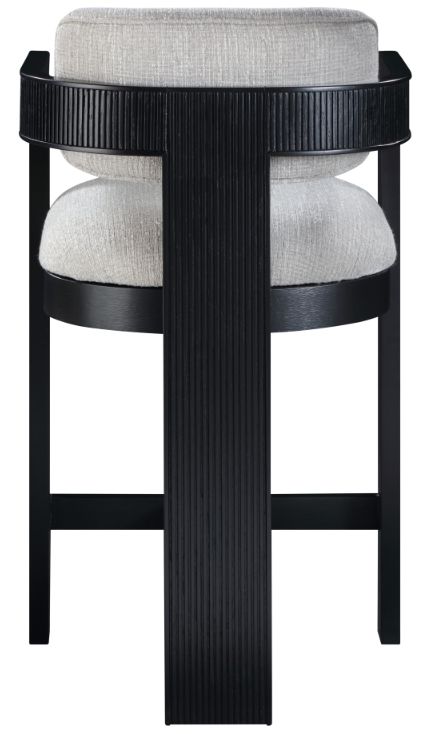 Meridian Furniture Sacha Gray Upholstered Counter Stool-4