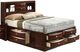Furniture of America® Zosimo Dark Cherry Queen Bookcase Storage Bed-0