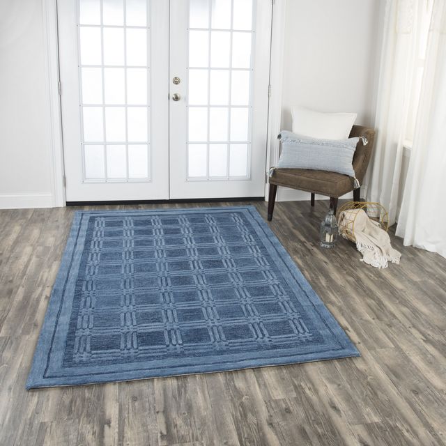 Rizzy Home Fifth Avenue Blue 9' x 12' Rug-1