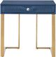 TOV Furniture Janie Blue Lacquer Side Table-0