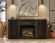 International Furniture Direct Mezquite Brown 70" Console Fireplace-1