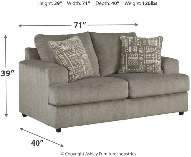 Signature Design by Ashley® Soletren Ash Loveseat-3