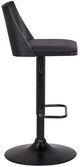 Armen Living Milan Black Adjustable Swivel Bar Stool-2