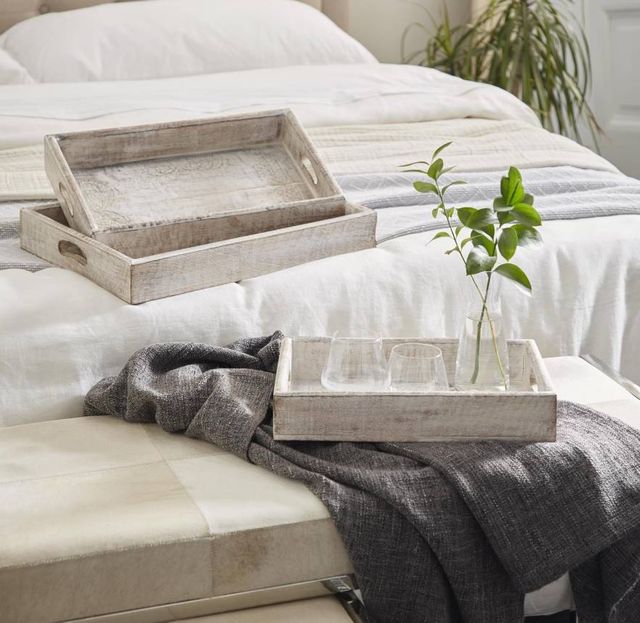 Deco Marche 3-Piece White Tray Set-3
