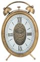 A & B Home Metallic Gold Vintage Inspired Table Gear Clock-0