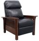 BarcaLounger© Mission Shoreham Blue Recliner-3