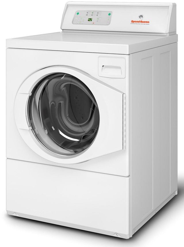 Speed Queen® Commercial 26.88" White Front Load Washer-2
