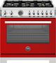 Bertazzoni Professional Series 36" Rosso Glossy Pro Style Dual Fuel Range-0