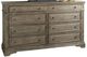 Steve Silver Co. Highland Park 4-Piece Waxed Driftwood/White King Panel Bedroom Set-3