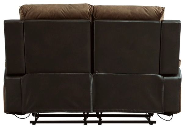 Signature Design by Ashley® Woodsway Brown Reclining Loveseat-3